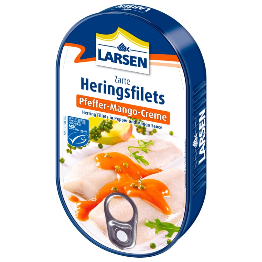Larsen Heringsfilets Pfeffer-Mango-Creme 200g